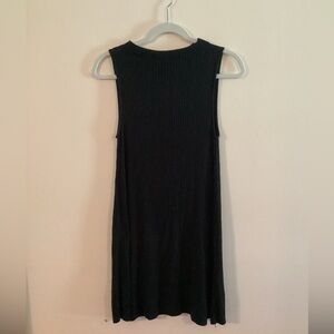 American Eagle Ribbed Mock Boat Neck Sleeveless Dress